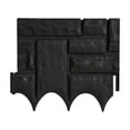 thumbnail image 2 of Garden Edging Border,Rustic Landscape Edging Garden Fence Border,Decorative Stone- Look Garden Border for Flower Bed,Plastic Garden Retaining Fence Faux Stone for Landscaping Lawn Blocks Interlocking, 2 of 6