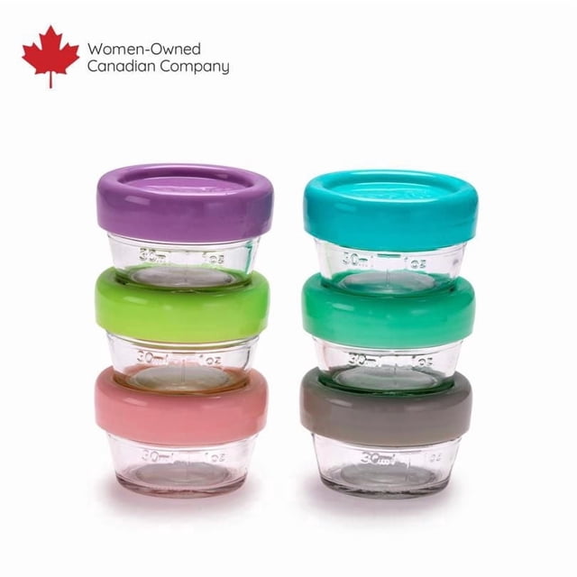 Melii Contenant à nourriture en verre pour Bébés, Enfants et Adultes - 2oz, ensemble de 12