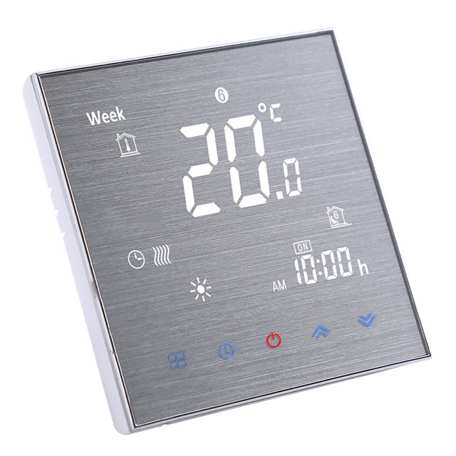 BTH-2000L-GA Water Floor Heating Thermostat Digital Temperature Controller Large LCD Display Touch Button Control 5A AC 95-240V