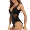 thumbnail image 3 of UPPADA Women's Tankini Swimsuits One Piece Bikini Set See Through Mesh Patchwork Swimsuit Tummy Control Bathing Suits, 3 of 5
