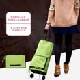 thumbnail image 2 of Storage Baskets for Organizing Upgrade Collapsible Trolley Bags Folding Shopping Bag with Wheels Foldable Shopping Cart Reusable Shopping Bags Grocery Bags - Larger Size & Waterproof & Strong, 2 of 9