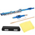 thumbnail image 1 of Piccolos, Piccolo Flute Cupronickel E Key 6 Holes With Clean Bar Leather Black Box For Beginner, 1 of 8
