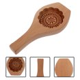 thumbnail image 3 of 1pc Wooden Moon Cake Mould Creative DIY Household Baking Tools for Kitchen Home, 3 of 8