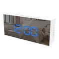 thumbnail image 1 of Lksixu Digital Alarm Clock With Large Screen LED Display With Makeup Mirror 3- Brightness USB Port For Home Decoration Wireless Charge Electronics for Home Office School, 1 of 2