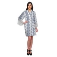 thumbnail image 4 of Moomaya Printed Cotton Robes For Women Plus Size Kimono Robe Short Nightwear, 4 of 6