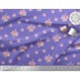 thumbnail image 2 of Soimoi Poly Georgette Fabric Triangle,Leaves & Rose Floral Fabric Prints By Yard 52 Inch Wide, 2 of 3
