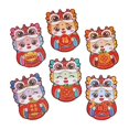 thumbnail image 2 of GUOOL 6 Pcs Enveloppes Rouges du Nouvel An Chinois Enveloppes d'Argent Chanceux Hong Bao D, 2 of 9