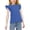 Blue, variant on Cute Summer Shirts - Girls' Summer Solid Color Shirts - Casual Wear for 3-15 Years