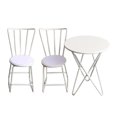 thumbnail image 1 of Xuanheng Dollhouse Mini Metal Garden Table and Chairs Set Accessory Gift Kids White, 1 of 8