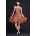 thumbnail image 3 of Bimba Robe Soleil Mini à Taille Smockée pour Femmes, Imprimée, Tenue de Fête d'Été pour les Vacances - X-Grand, 3 of 5