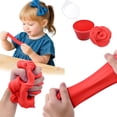 thumbnail image 2 of Red Solid Color Butter Slime Clay Toy Non Settling Stretchy Diy Craft Red Color With Accessories For Creative Play, 2 of 7