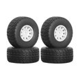 thumbnail image 1 of Milaget 4 Pieces RC Tires with Wheel Rim DIY Accessories for Ara550116 Crawler Model White, 1 of 9