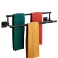 thumbnail image 1 of KOKOSIRI Bathroom Towel Bars 24-Inch Double Towel Rails Matte Black Towel Holder for Kitchen Garage Wall Mount Stainless Steel B5009BK-L24, 1 of 7