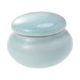 thumbnail image 1 of Mini Ceramics Cream Rouge Storage Tank Portable Travel Makeup Sealed Bottle - 4.6X2.7X3.5CM (Blue), 1 of 8