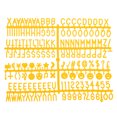 thumbnail image 1 of Uxcell Felt Letter Board Letters Numbers Symbols 3/4 inch Bright Yellow Alphabet Message Board Changeable, 1 of 6