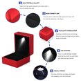 thumbnail image 3 of HURRISE 4 Colors Fashionable LED Lighted Ring Storage Box Jewelry Display Case Gift, Ring Display Box, Ring Case, 3 of 9