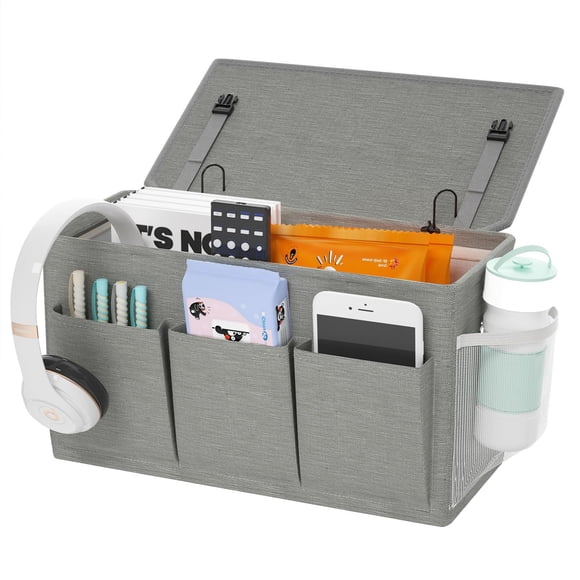 Bedside Caddy Organizer with 6 Pockets, Hanging Storage for Bed, Hospital & Bunk Beds
