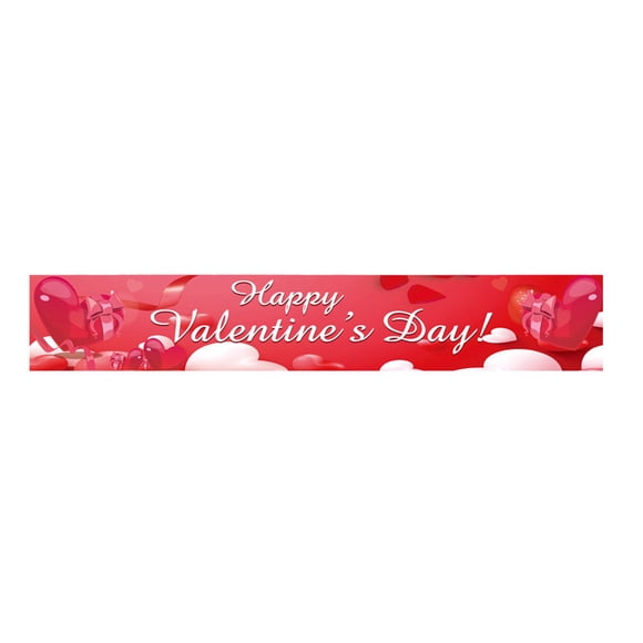 Yhmxh Valentines Day Gifts for Him/Her,Valentines Day Decorations Valentine's Day Banner Holiday Party Decoration Hanging Background Cloth Banner A Pendant