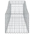 thumbnail image 3 of vidaXL Arched Gabion Baskets 18 pcs 200x50x40/60 cm Galvanised Iron, 3 of 4