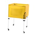 thumbnail image 4 of Lipstore Rolling Sports Ball Cart Convenient Ball Storage Bin for Football Toy Garage Yellow, 4 of 8