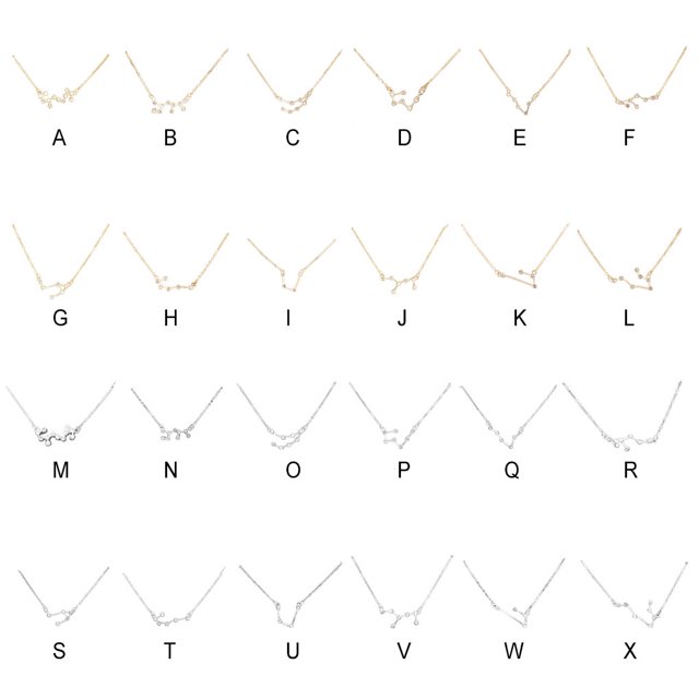 Constellation Theme DIY Rhinestone Friendship Necklace Ins Creative Adjustable Pendant for Lover Friend Festival Birthday Gifts Taurus Silver