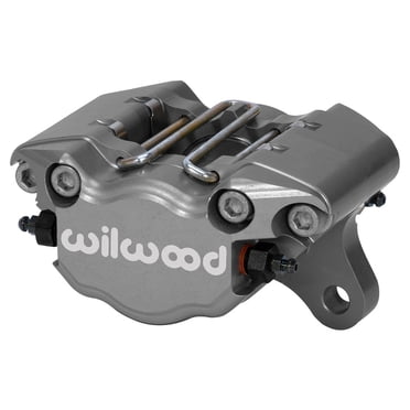Wilwood Brakes 120-9689 Brake Caliper DynaPro Lug Mount; Dual 1.38 Inch Piston Caliper; Without Brake Pads; Type III Hard Anodized; Gray; Aluminum; With Caliper And Mounting Hardware