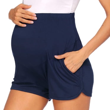TopLLC Shorts Fashion Women's Pregnant Woman Panties Plus Size Breathable High Waist Support Adjustable Cute Expression Printed Pregnancy Pants Leggings Pregnant Women Pants