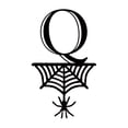 thumbnail image 2 of Spider Halloween Decoration Hang Tag Set with 26 Iron Letters 5.3 cm x 9 cm, Black Rope Included, 2 of 4