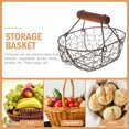 thumbnail image 3 of MasteelfCA Desktop Decoration Fruit Basket Multifunctional Egg Iron Basket for Daily Use, 3 of 8