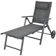thumbnail image 2 of Costway  Patio Reclining Chaise Lounge Padded Chair Aluminum Adjust Neck Pillow, 2 of 10