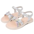 thumbnail image 1 of MIASHUI Sandales pour Filles Été Boho Décontracté Chaussures de Plage, Argent, 9.5-10 Ans, 1 of 6