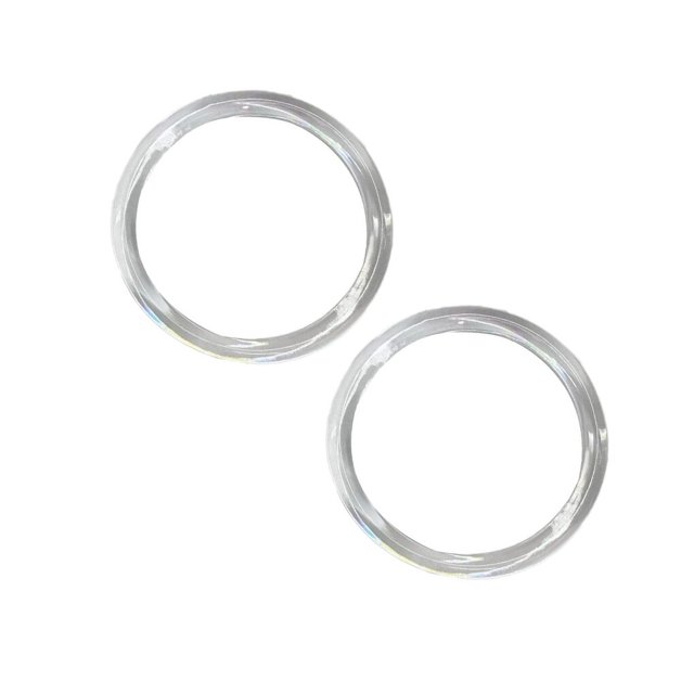 2 Pcs Poignées de Sac à Main pour Femmes Cadre de Remplacement DIY Fait Main pour Sac à Main Transparent Rond