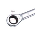 thumbnail image 4 of Unique Bargains Double Box End Ratcheting Wrench (17x19mm) Metric 72 Teeth 12 Point Ratchet Spanner Tools, CR-V, 4 of 5