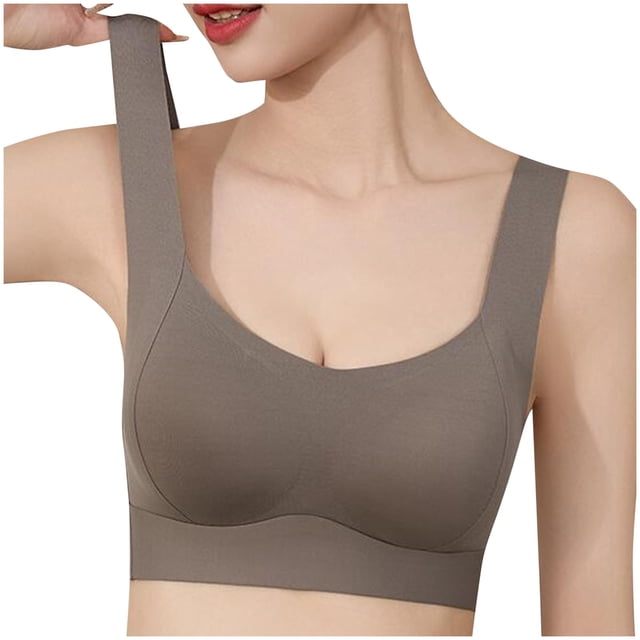 Timegard Seamless Bras for Women with Support Wirefree Full Coverage Smoothing Comfortable Everyday Bras