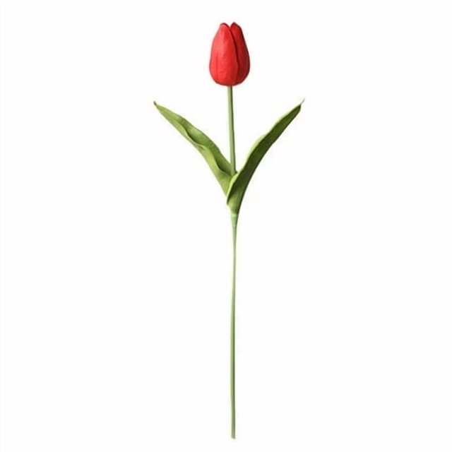 Shengyu Mini Artificial Flower Home Office Floral Decor Wedding Party Decorative PU Fake Flower, Red