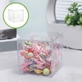 thumbnail image 2 of Dvruxg Clear Hard Plastic Display Case, Clear Gift Box for Party Favors, Clear Acrylic Square Cube Boxes, Plastic Square Cube Containers with Lid Plastic Storage Organizer, 2 of 5