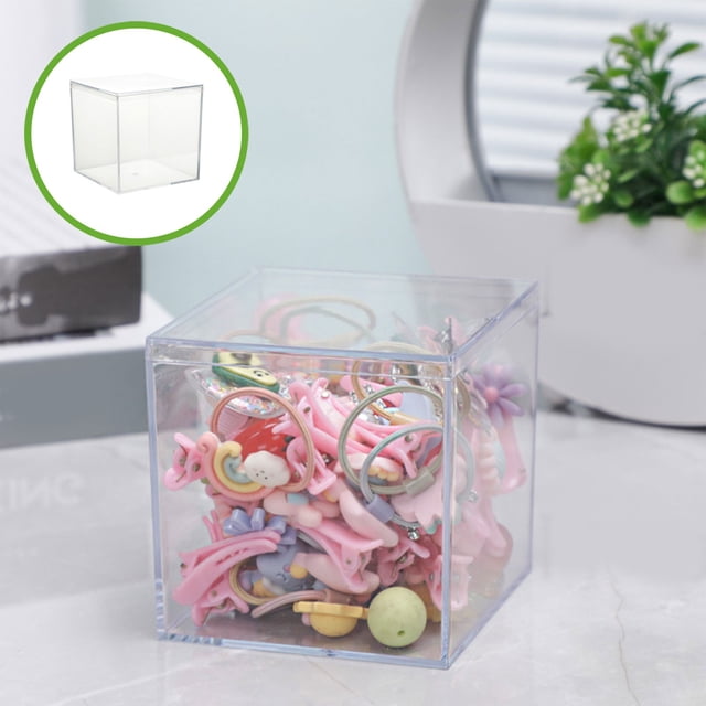 Birdeem Gift Boxes with Lids, Small Gift Boxes, Transparent Acrylic Storage Box with Plastic Lid Toys Wedding Birthday Party Gifts Candy Box, Storage Boxes with Lids