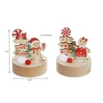 thumbnail image 3 of Gingerbread And Candycane On Wood Base Decor (Asstd) - Set of 6, 3 of 3