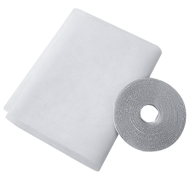 DIY Window Screen with Self-Adhesive Tapes Mosquito Net for Windows Insect Netting Mosquito Protector Mesh Curtain 59 x 78 Inch