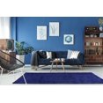 thumbnail image 2 of Ladole Rugs Solid Color Shaggy Meknes Durable Beautiful Turkish Indoor Big Runner Rug in Navy Blue 2'7" x 9'10", 2 of 4