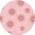 thumbnail image 1 of Ahgly Company Machine Washable Indoor Round Transitional Pastel Red Pink Area Rugs, 8' Round, 1 of 7