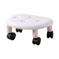 thumbnail image 2 of GROWTH TANK Tabouret Roulant Robuste Robuste Petit Repose-Pieds Mobile Mini Tabouret Blanc, 2 of 9