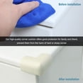 thumbnail image 3 of 4pcs Foam Corner Protector White L Shape Cushion Table Edge Furniture Desk Guard Bumper, 3 of 8