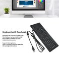 thumbnail image 3 of Wired Touch Keyboard, USB Connection Supports Basic Gestures Computer Keyboard  Plug and Play Ultra Thin ABS  for Marine for Food Service, 3 of 7