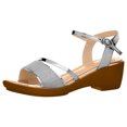 thumbnail image 2 of LSLJS Sandales Compensées d'Été à Bout Ouvert avec Boucle, Sandales à Plateforme pour Femmes, Pantoufles pour Femmes, 2 of 9