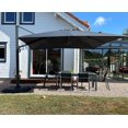 thumbnail image 2 of PURPLE LEAF Parasols Déportés d'Extérieur 12 Pi Carrés en Aluminium, Parasols Suspendus Décalés avec Rotation à 360°, Inclinaison Réglable, Grand Parasol de Jardin/piscine/patio, Gris, 2 of 14