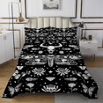 thumbnail image 1 of Erosebridal Vintage Moth Coverlet Set Twin, Boho Flower Butterfly Bedding Set, Gothic Style Decor, 2-Piece, 1 of 5