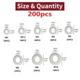thumbnail image 2 of 910 Pcs/200 Pcs Entretoise Plate en Acier Inoxydable Kit de Fixation pour Laveuse en Métal, 2 of 7