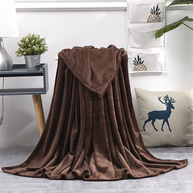 Tyidzon Couverture Jetée Super Douce Chaude en Polaire Couverture Jetée Tapis Canapé Literie