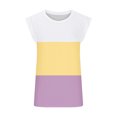 thumbnail image 4 of Yuyuzo Camisoles d'Été pour Femmes à Manches Cap, Tunique à Col Rond, Coupe Ample, T-Shirts Basiques Décontractés, 4 of 4